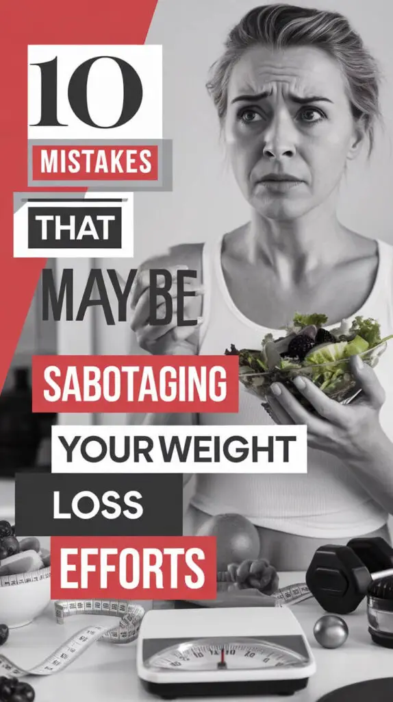 10 Mistakes That May Be Sabotaging Your Weight Loss Efforts