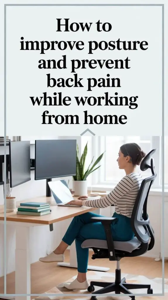 How to Improve Posture and Prevent Back Pain While Working from Home